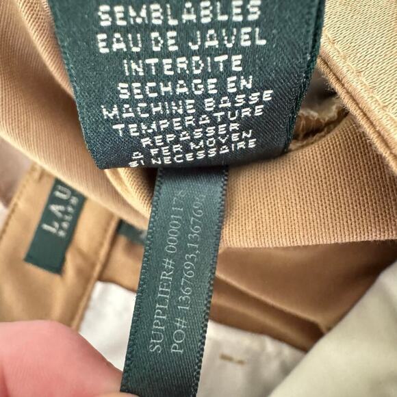 Lauren Ralph Lauren Womens Skirt Size 0 Beige Khaki Equestrian Classic Old Money - Picture 12 of 12